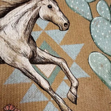 Marilyn - Desert Horse and Cactus Zip-Up Cardigan